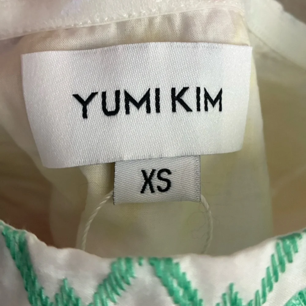 🆕Yumi Kim Anthropologie Embroidered Eliza Top Rainbow Cherise Blouse XS🆕